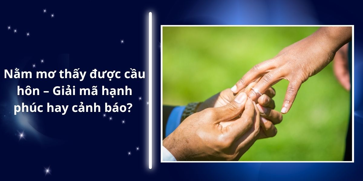 Mơ thấy cầu hôn - Mơ được người yêu hiện tại cầu hôn Mơ thấy cầu hôn - Mơ được người yêu hiện tại cầu hôn